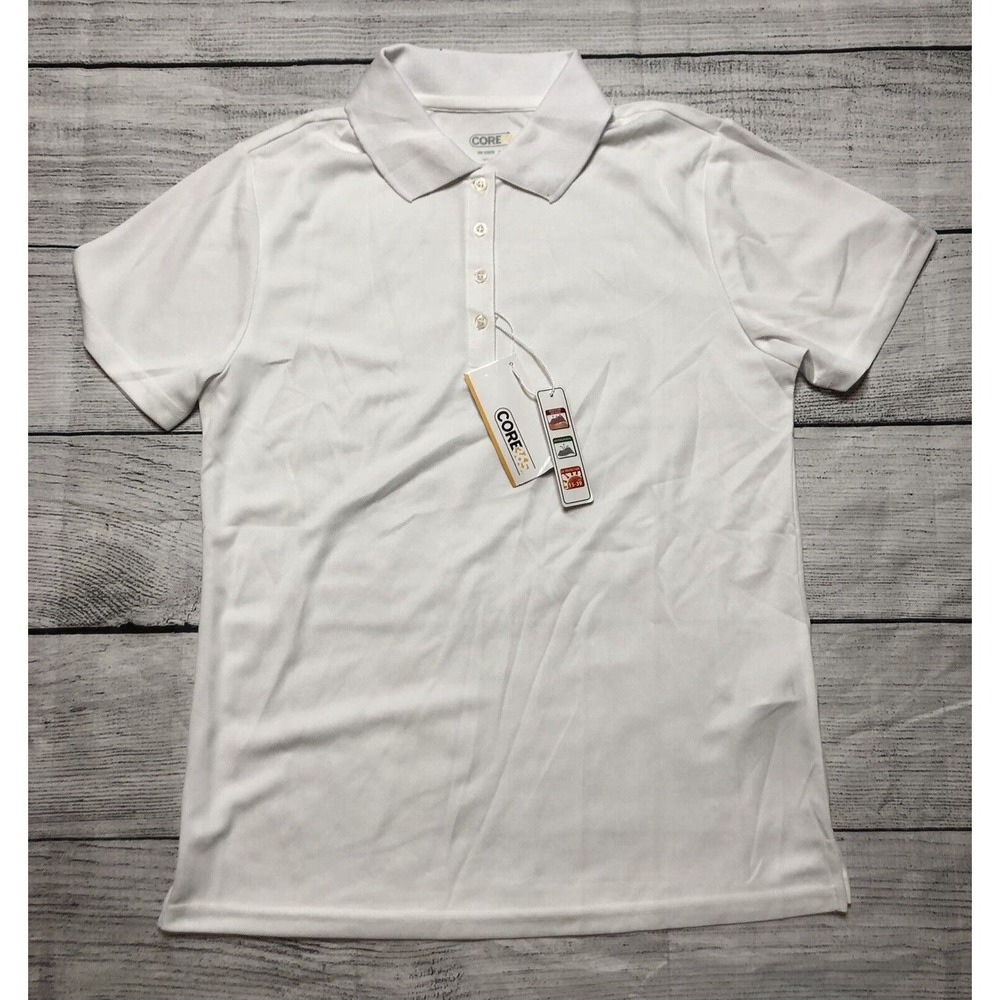 Core Women’s White Polo Small Petite Basics R6
